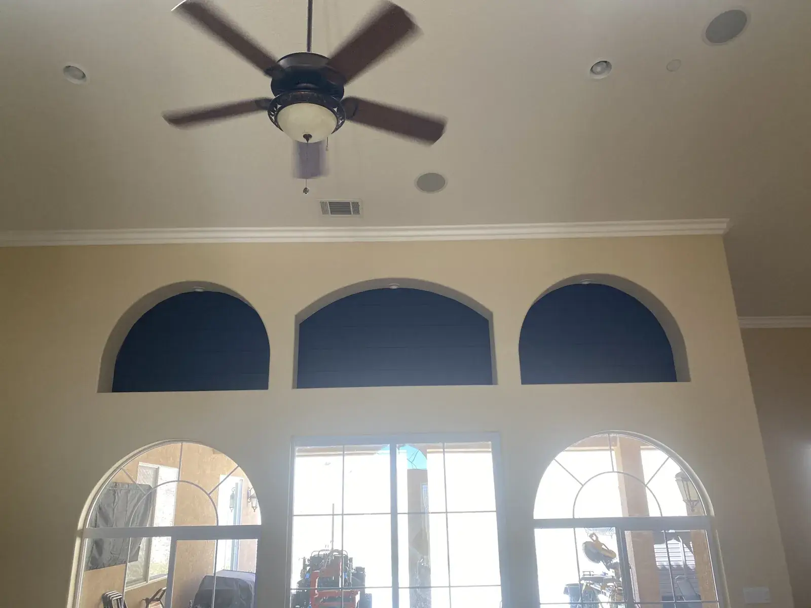 Finished great room walls